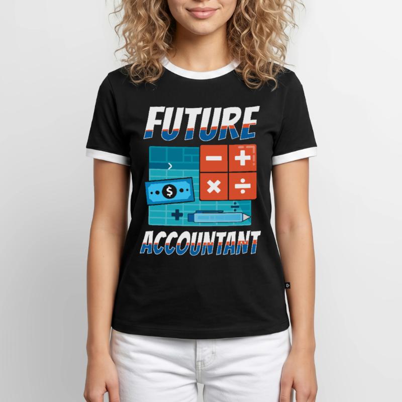 Comptable Comptable Comptable Comptabilité T-shirt contrasté Homme