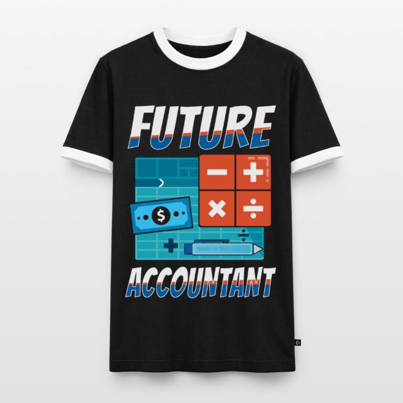 Comptable Comptable Comptable Comptabilité T-shirt contrasté Homme