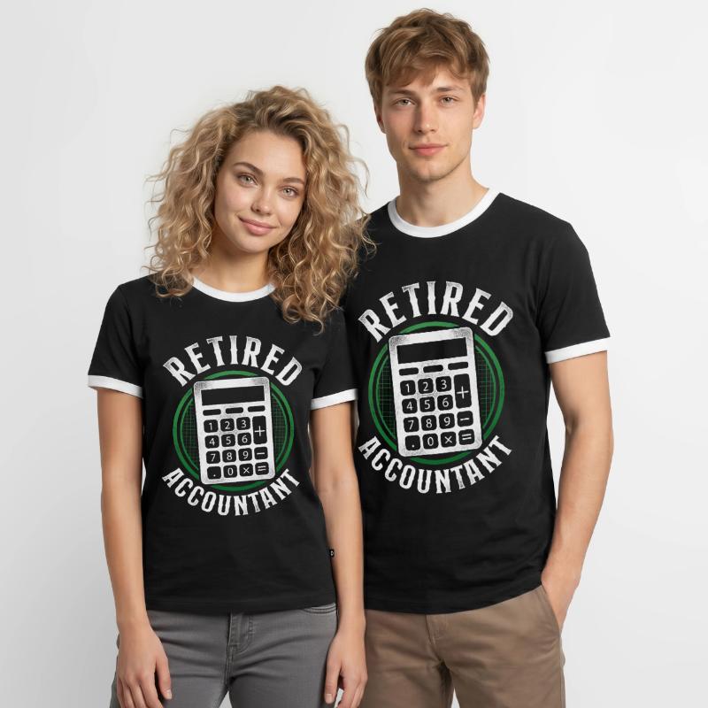 Comptable Comptable Comptable Comptabilité T-shirt contrasté Homme