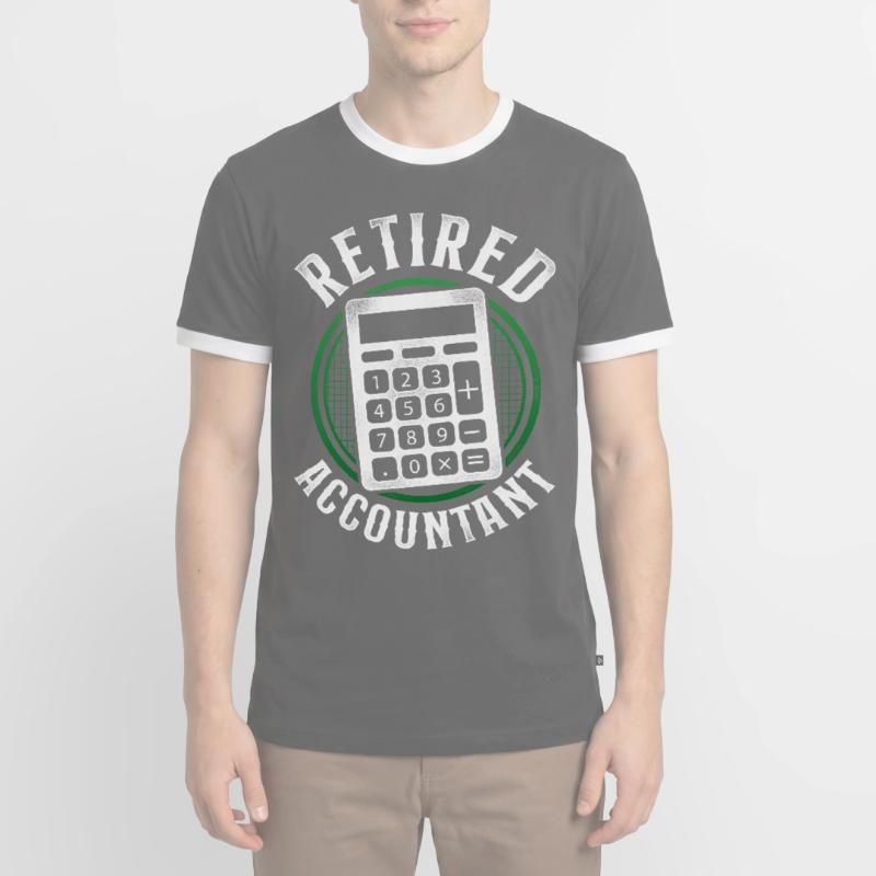 Comptable Comptable Comptable Comptabilité T-shirt contrasté Homme