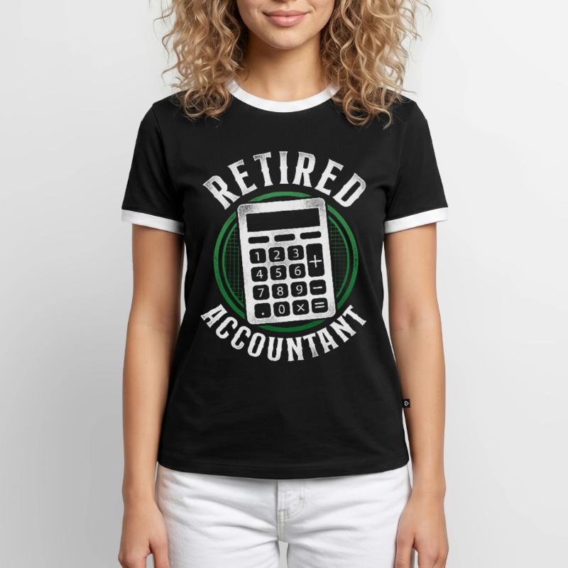 Comptable Comptable Comptable Comptabilité T-shirt contrasté Homme