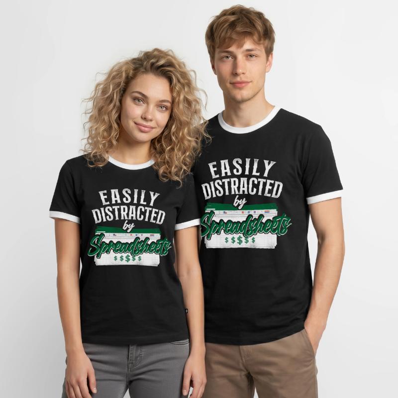 Comptable Comptable Comptable Comptabilité T-shirt contrasté Homme