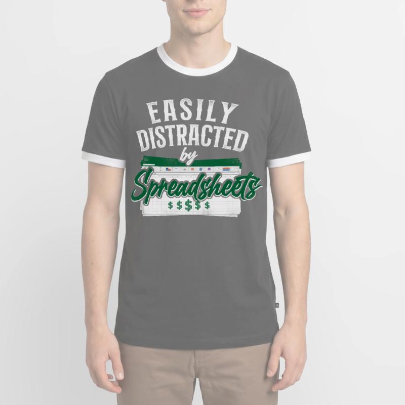 Comptable Comptable Comptable Comptabilité T-shirt contrasté Homme