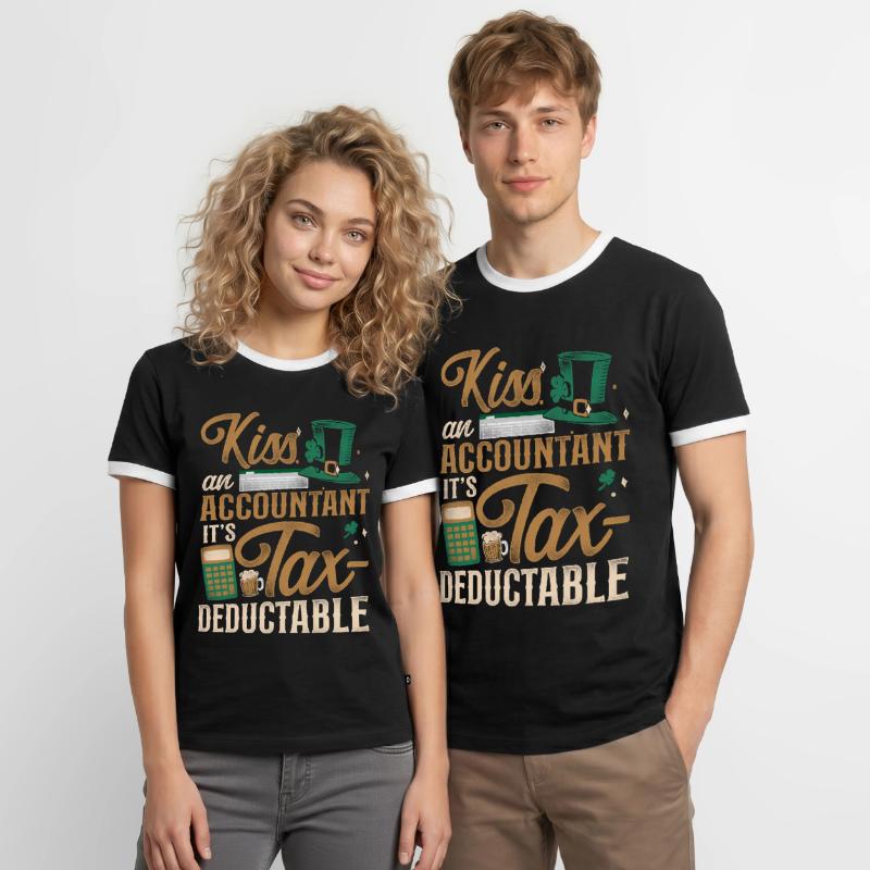 Comptable Comptable Comptable Comptabilité T-shirt contrasté Homme