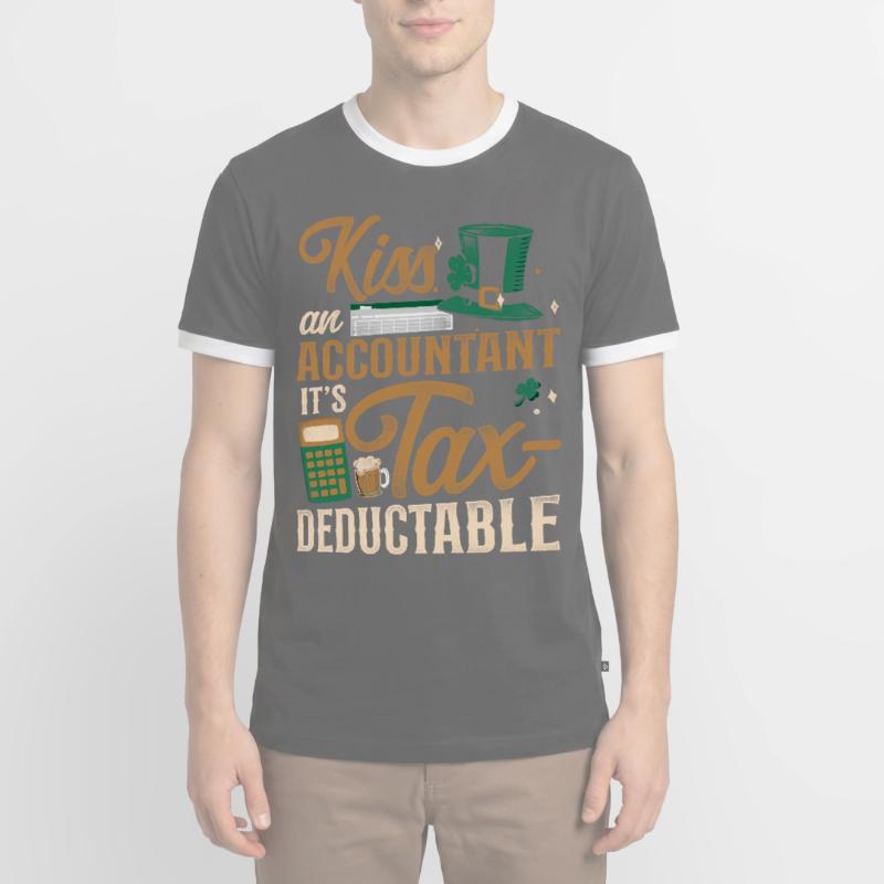 Comptable Comptable Comptable Comptabilité T-shirt contrasté Homme