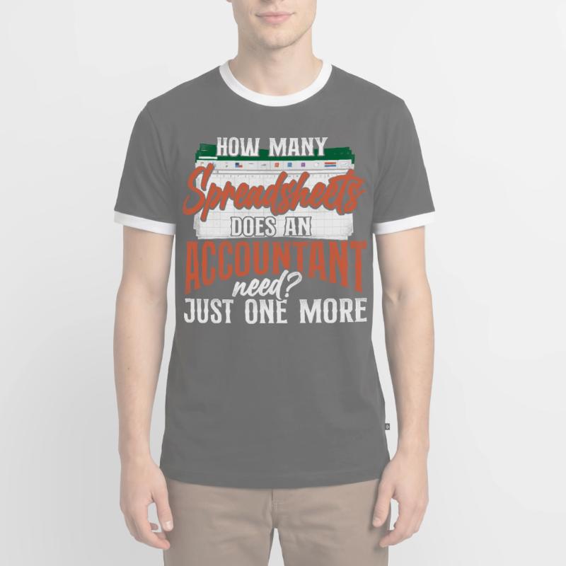 Comptable Comptable Comptable Comptabilité T-shirt contrasté Homme