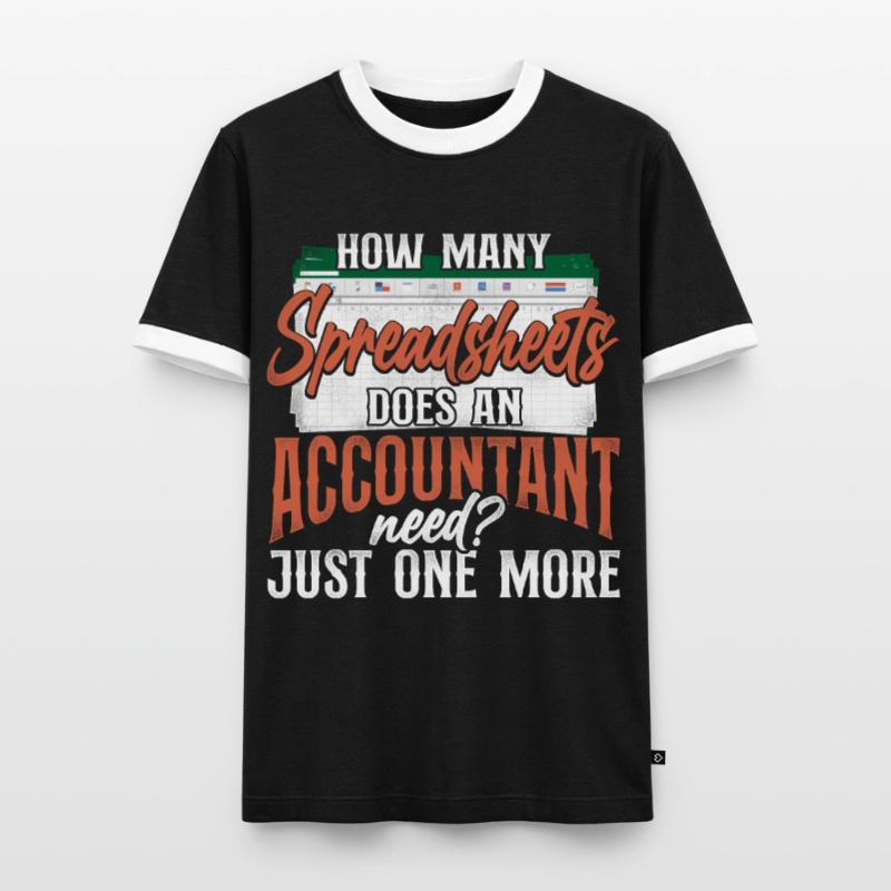 Comptable Comptable Comptable Comptabilité T-shirt contrasté Homme