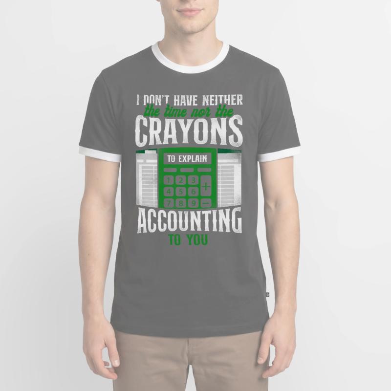 Comptable Comptable Comptable Comptabilité T-shirt contrasté Homme