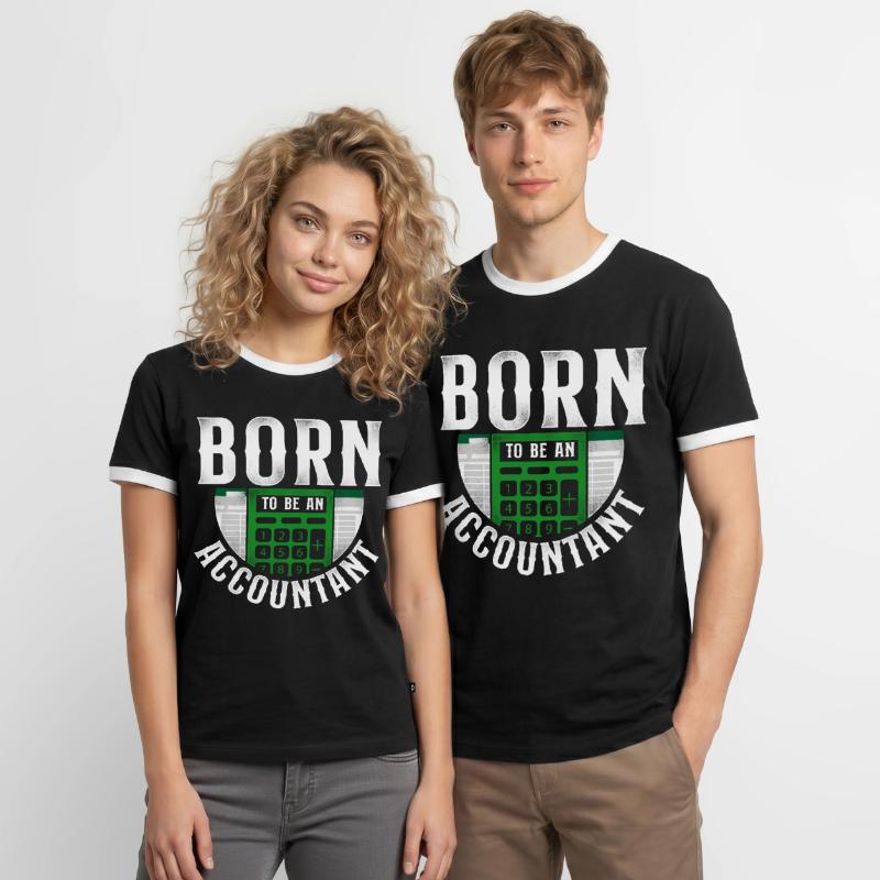 Comptable Comptable Comptable Comptabilité T-shirt contrasté Homme