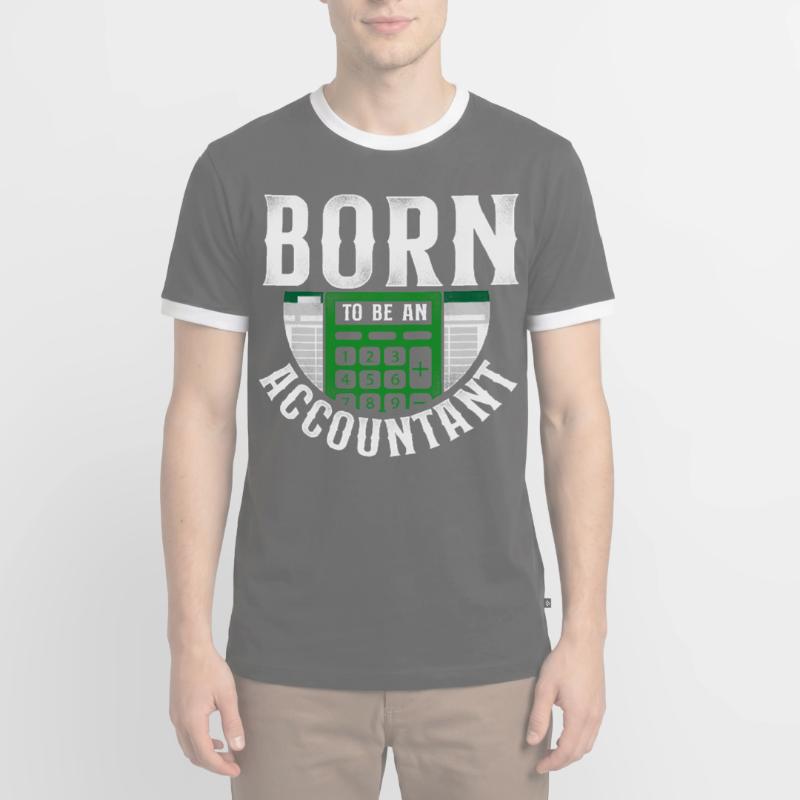 Comptable Comptable Comptable Comptabilité T-shirt contrasté Homme