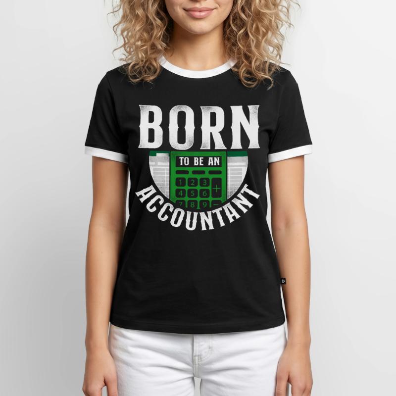 Comptable Comptable Comptable Comptabilité T-shirt contrasté Homme