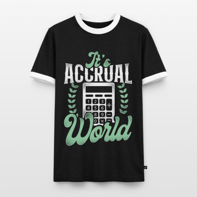 Comptable Comptable Comptable Comptabilité T-shirt contrasté Homme