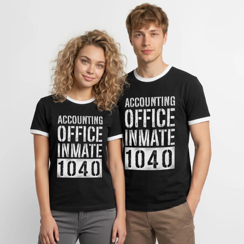 Comptable Comptable Comptable Comptabilité T-shirt contrasté Homme