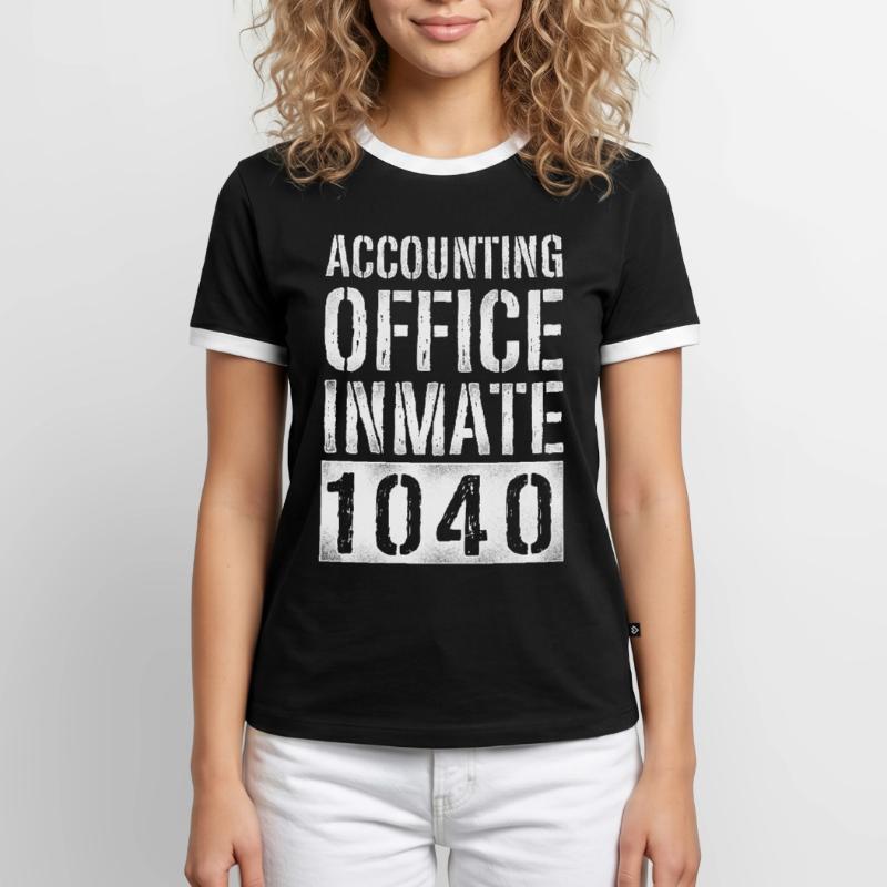 Comptable Comptable Comptable Comptabilité T-shirt contrasté Homme
