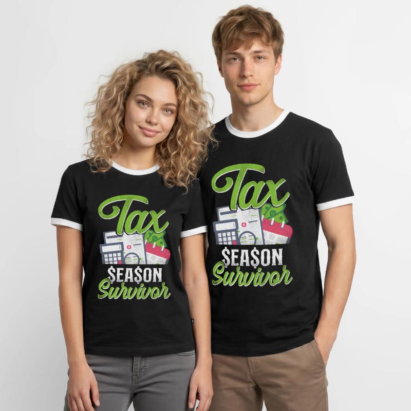 Comptable Comptable Comptable Comptabilité T-shirt contrasté Homme