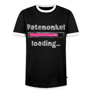 Patenonkel 2023 loading Patenkind Patenonkel - Männer Kontrast-T-Shirt - Schwarz/Weiß - Vorne - AI Model Female 172 light (172cm) & AI Model Male 178 light (178cm)