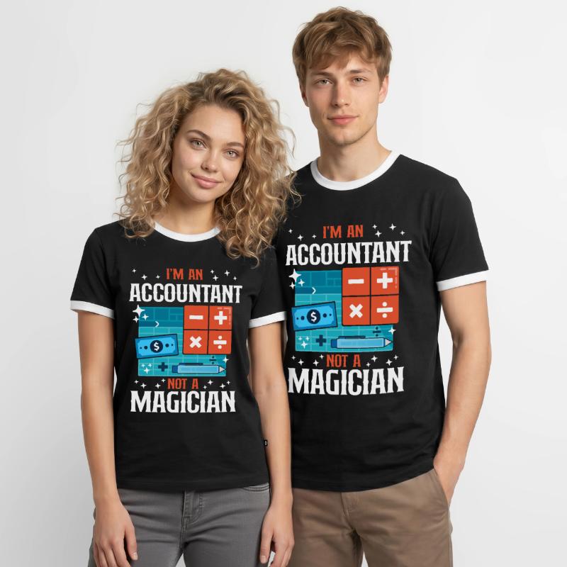 Comptable Comptable Comptable Comptabilité T-shirt contrasté Homme