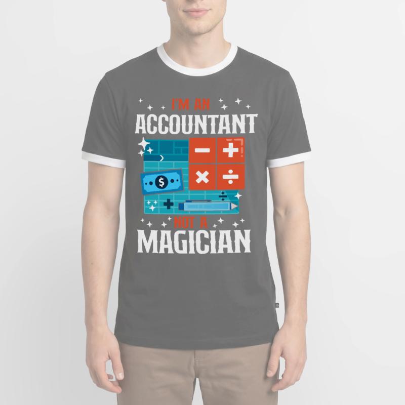 Comptable Comptable Comptable Comptabilité T-shirt contrasté Homme