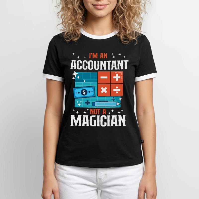 Comptable Comptable Comptable Comptabilité T-shirt contrasté Homme