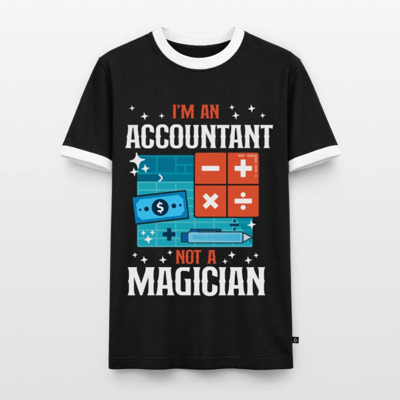 Comptable Comptable Comptable Comptabilité T-shirt contrasté Homme