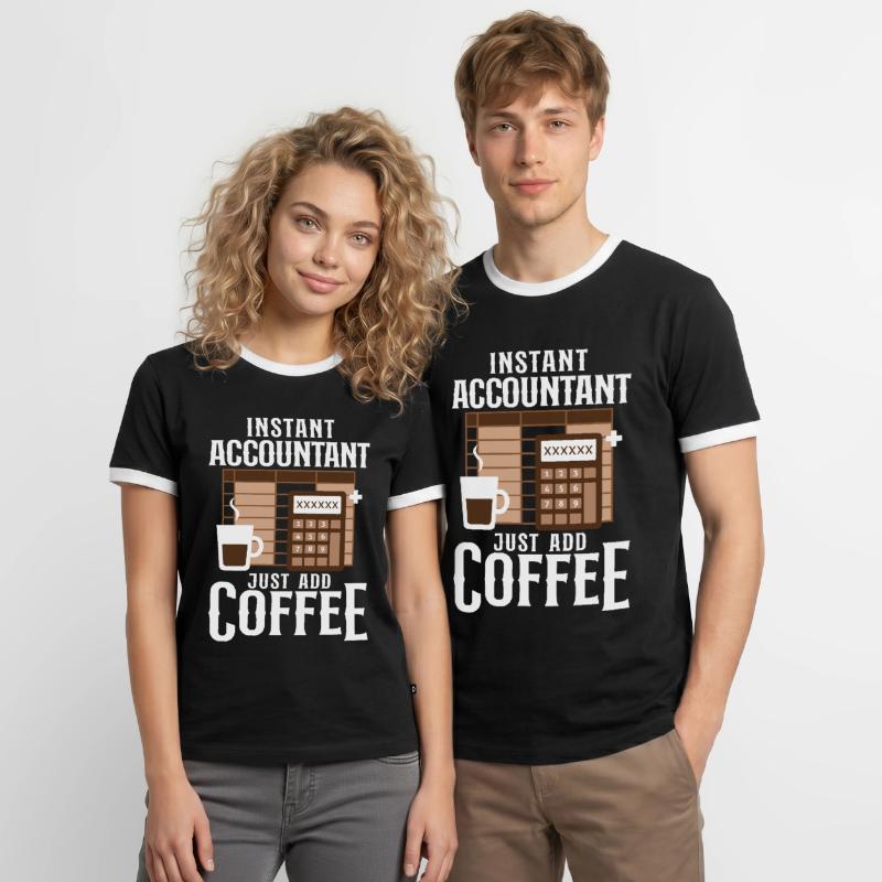 Comptable Comptable Comptable Comptabilité T-shirt contrasté Homme