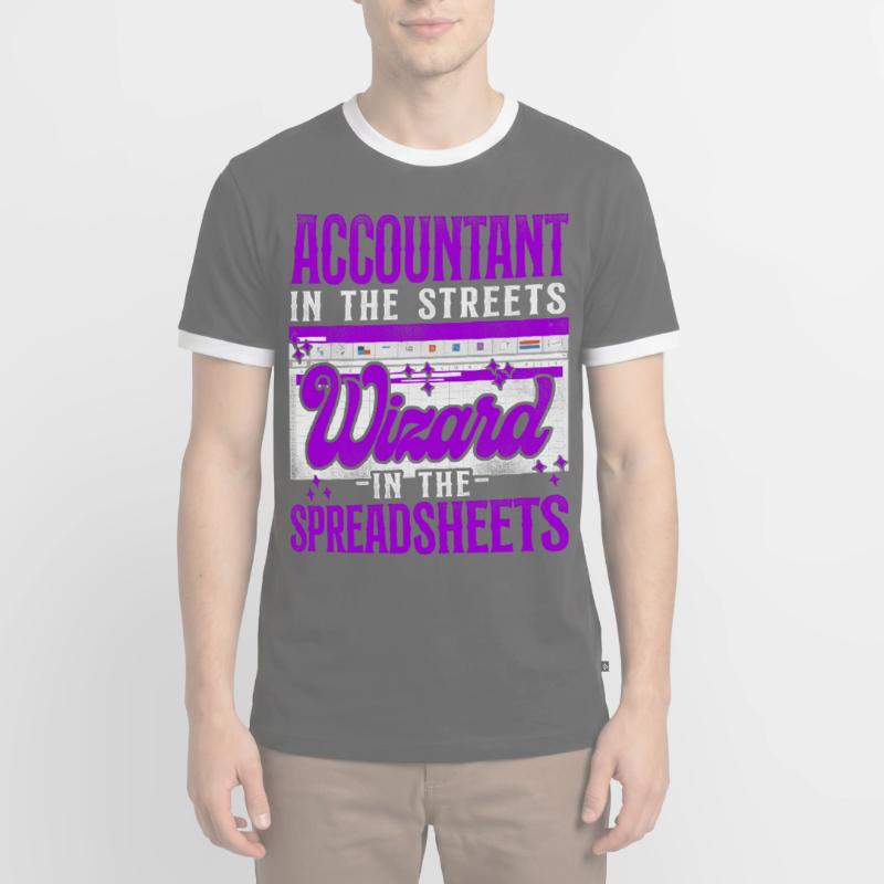 Comptable Comptable Comptable Comptabilité T-shirt contrasté Homme