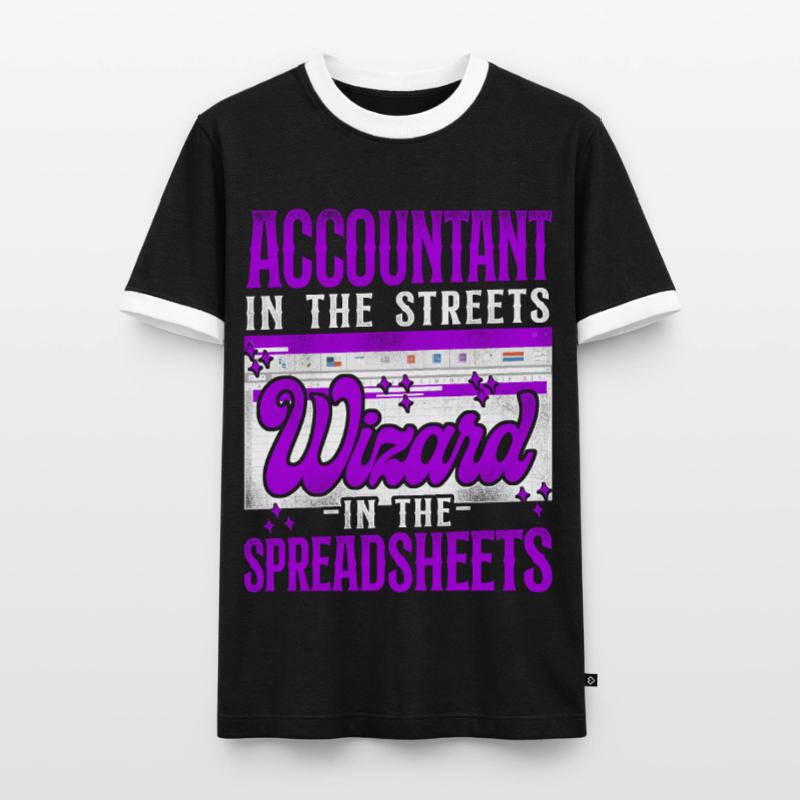 Comptable Comptable Comptable Comptabilité T-shirt contrasté Homme