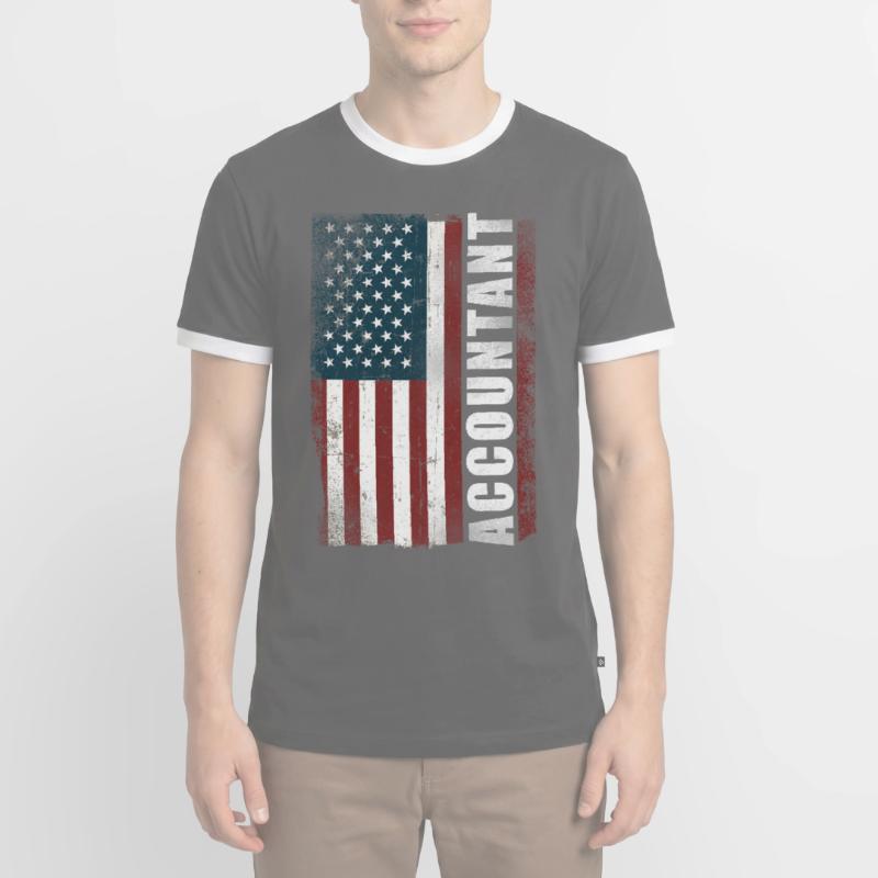 Comptable Comptable Comptable Comptabilité T-shirt contrasté Homme