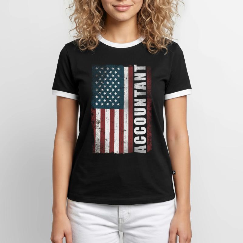 Comptable Comptable Comptable Comptabilité T-shirt contrasté Homme