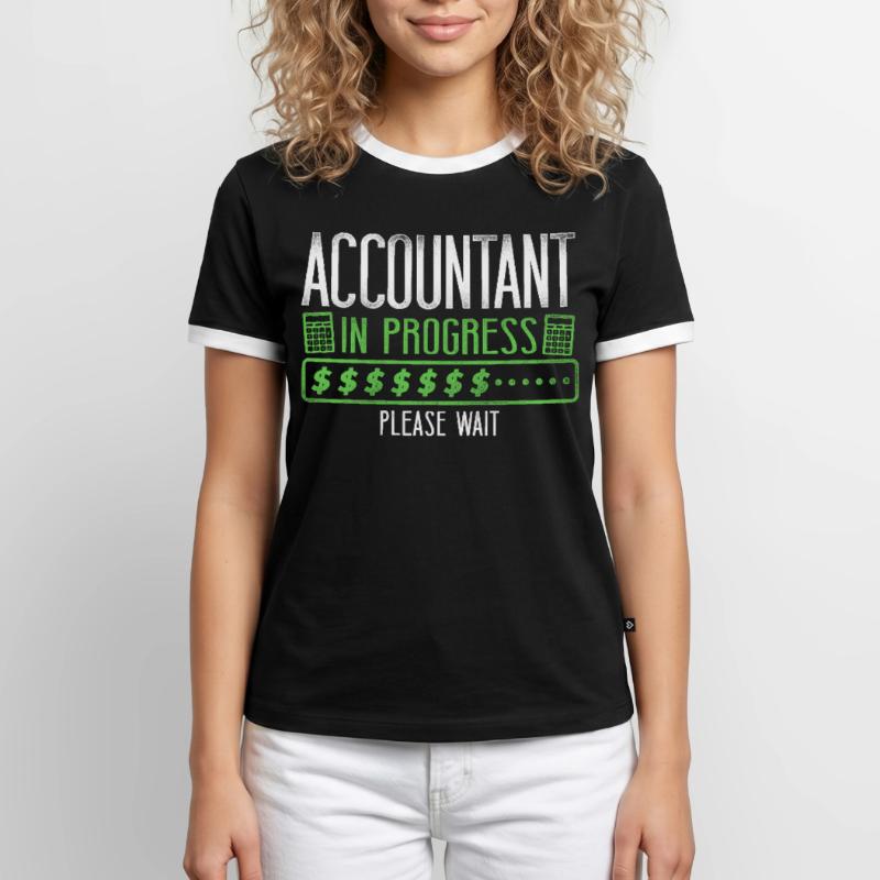 Comptable Comptable Comptable Comptabilité T-shirt contrasté Homme