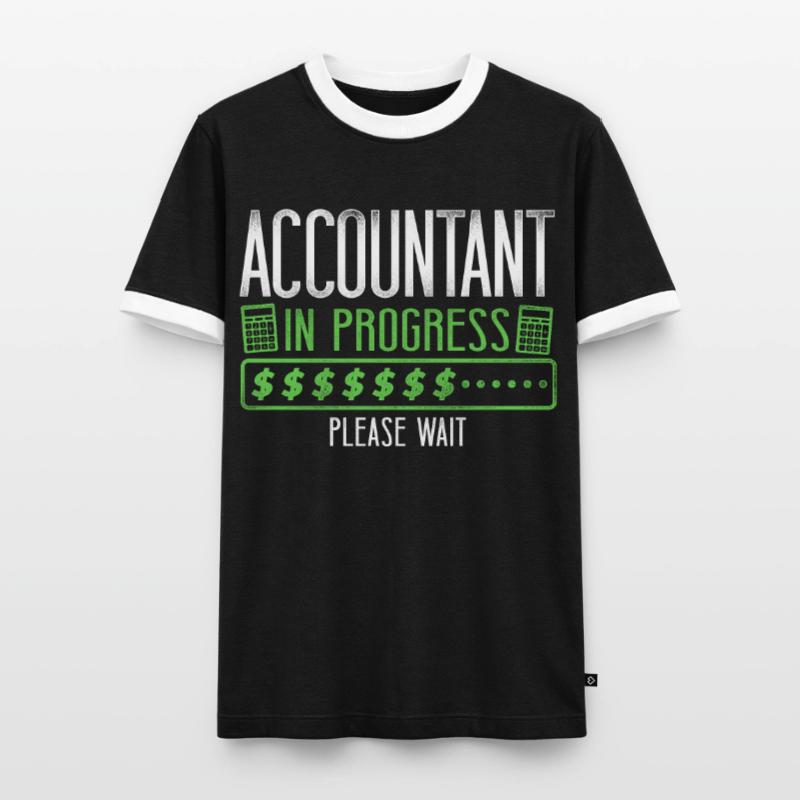 Comptable Comptable Comptable Comptabilité T-shirt contrasté Homme