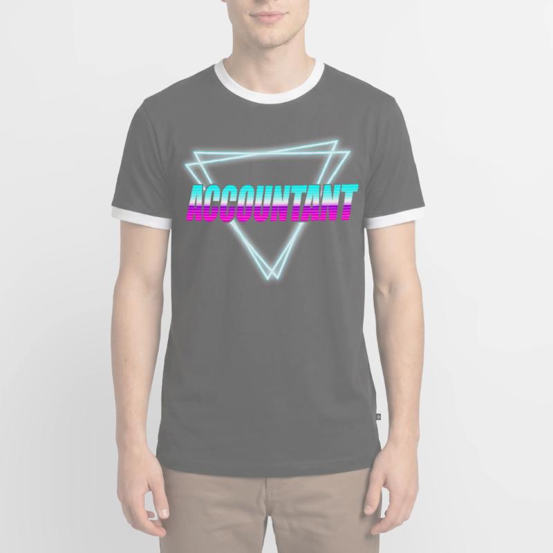 Comptable Comptable Comptable Comptabilité T-shirt contrasté Homme