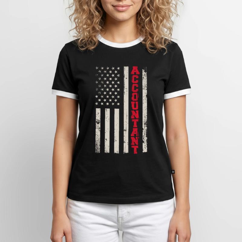 Comptable Comptable Comptable Comptabilité T-shirt contrasté Homme