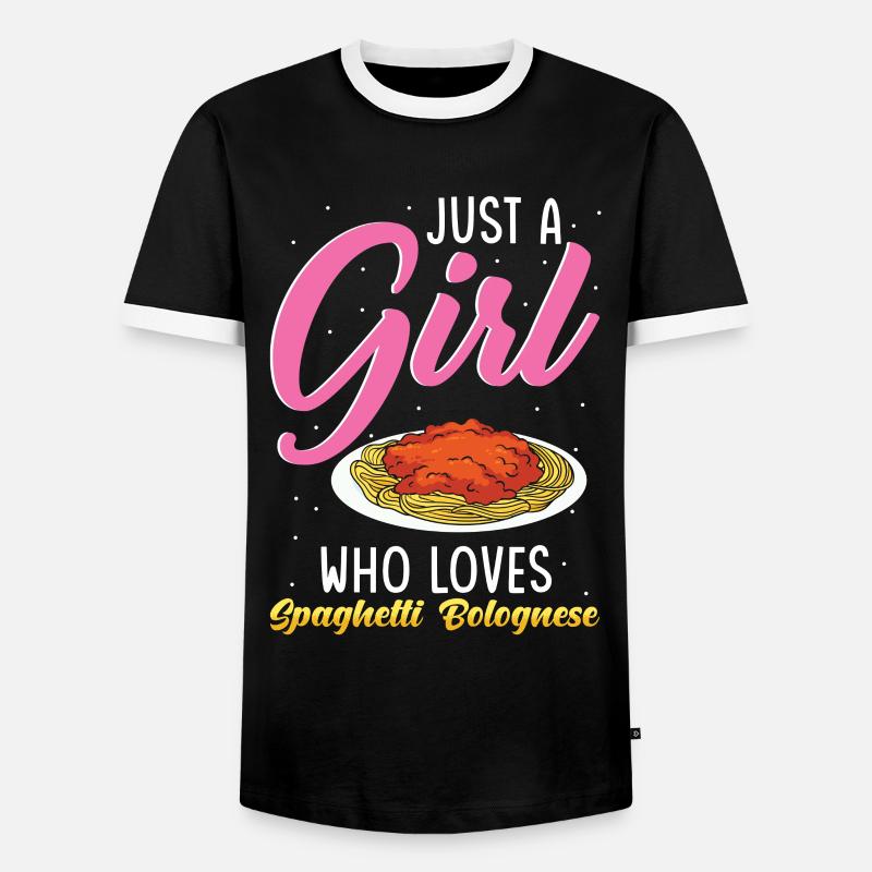 Spaghetti Bolognese - Men's Ringer Shirt - black/white