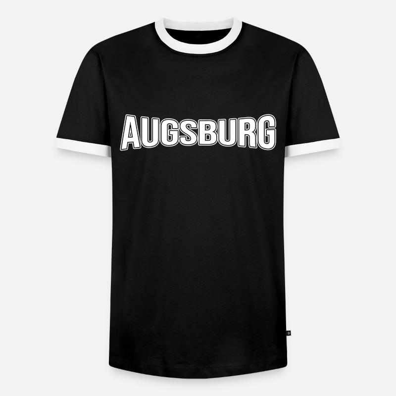 Augsburg - Men's Ringer Shirt - black/white