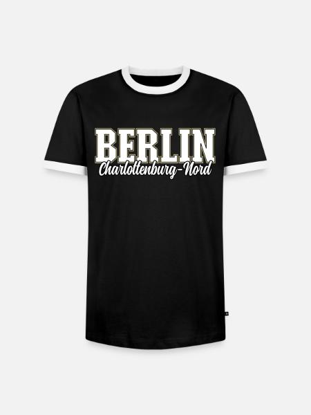 Berlin Charlottenburg-nord - Männer Kontrast-T-Shirt - Schwarz/Weiß