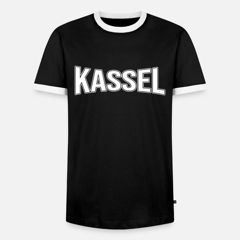Kassel - Men's Ringer Shirt - black/white