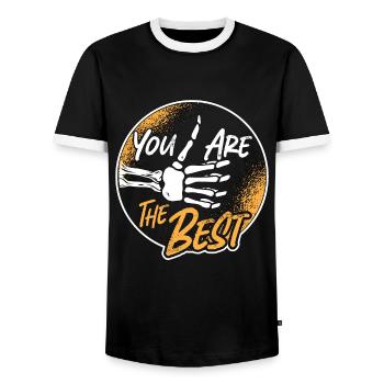 Radiologue Vous êtes la meilleure technologie de radiologie À rayons X - T-shirt contrasté Homme - noir/blanc - Devant - AI Model Female 172 light (172cm) & AI Model Male 178 light (178cm)
