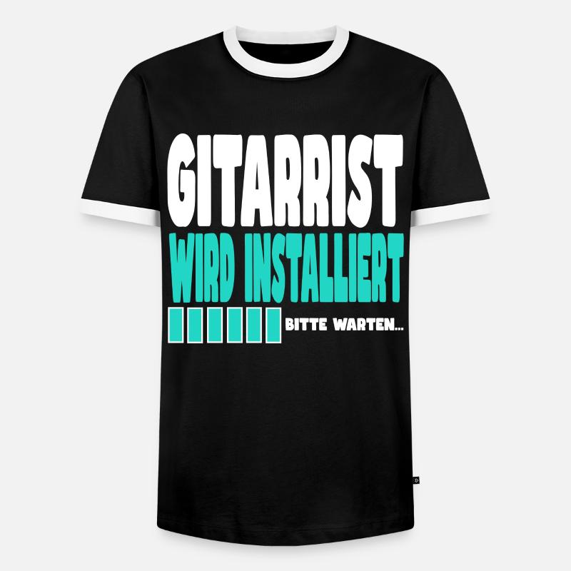 Gärtner wird installiert - Männer Kontrast-T-Shirt - Schwarz/Weiß