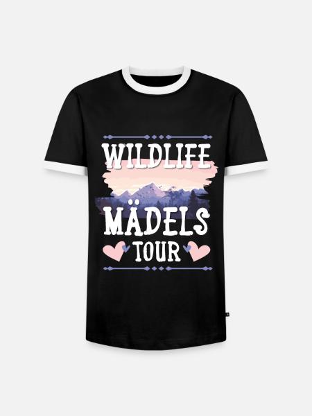 Wildlife Mädels Tour - Männer Kontrast-T-Shirt - Schwarz/Weiß