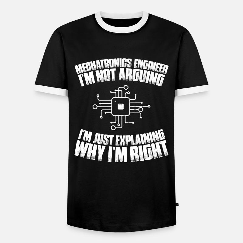 Mechatroniker Mechatronik Mechatronics Engineer - Männer Kontrast-T-Shirt - Schwarz/Weiß