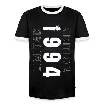 Édition Limitée Année de Naissance 1994 Cadeau Hommes - T-shirt contrasté Homme - noir/blanc - Devant - AI Model Female 172 light (172cm) & AI Model Male 178 light (178cm)