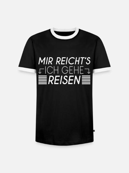 Reisen Spruch - Männer Kontrast-T-Shirt - Schwarz/Weiß
