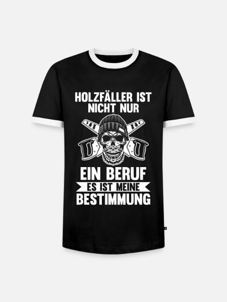 Waldarbeiter Förster Waldarbeit Holzfäller - Männer Kontrast-T-Shirt - Schwarz/Weiß