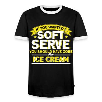 Volleyball Spieler Geschenk Lustiger Volleyball - Männer Kontrast-T-Shirt - Schwarz/Weiß - Vorne - AI Model Female 172 light (172cm) & AI Model Male 178 light (178cm)