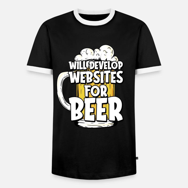 Web Entwickler Webdeveloper Web-Entwickler - Männer Kontrast-T-Shirt - Schwarz/Weiß