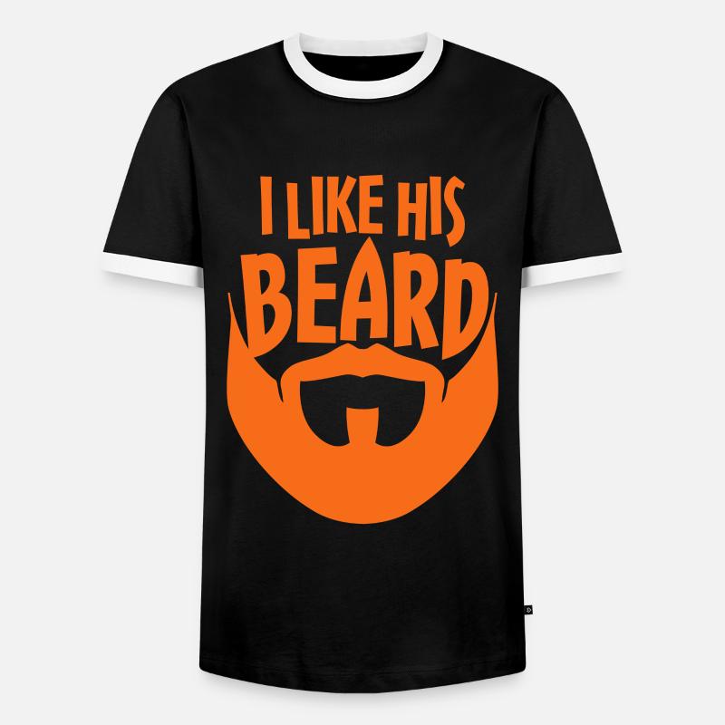 Bärte Spruch Lustiges Bartgeschenk Bart - Männer Kontrast-T-Shirt - Schwarz/Weiß