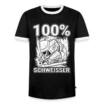 Schmied Metallbauer Schlosser - Männer Kontrast-T-Shirt - Schwarz/Weiß - Vorne - AI Model Female 172 light (172cm) & AI Model Male 178 light (178cm)
