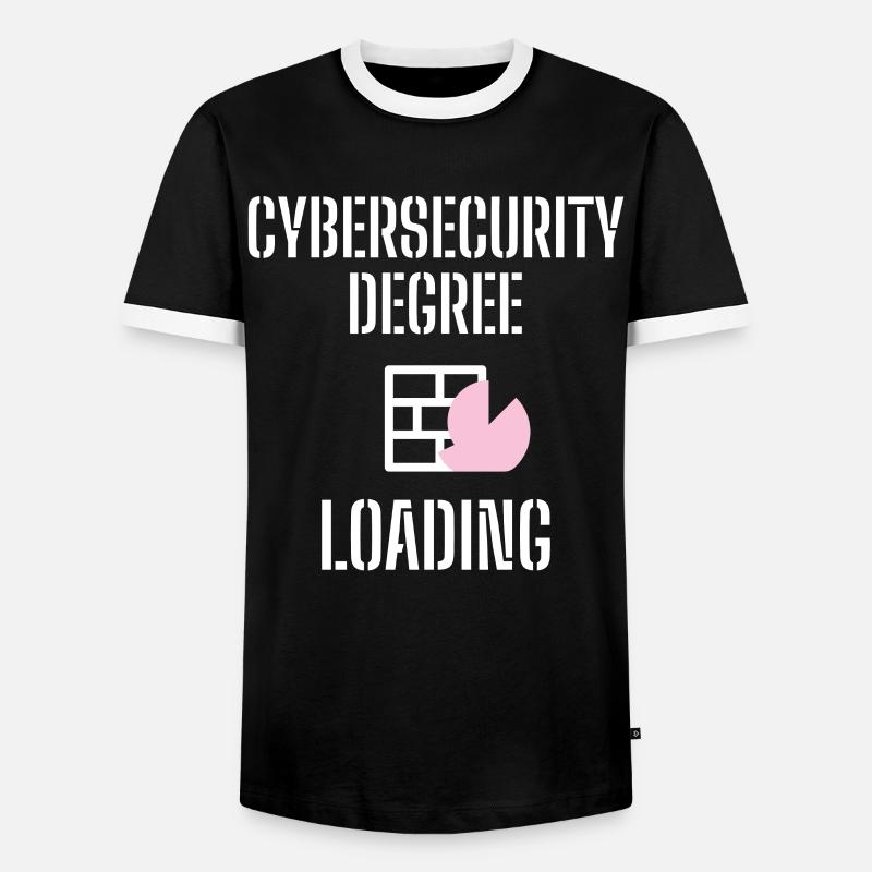 Cybersecurity - IT Security Computer Scientists - Men's Ringer Shirt - black/white