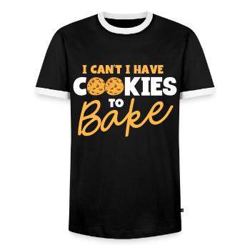 Boulangerie Boulangerie Boulanger Boulanger - T-shirt contrasté Homme - noir/blanc - Devant - AI Model Female 172 light (172cm) & AI Model Male 178 light (178cm)